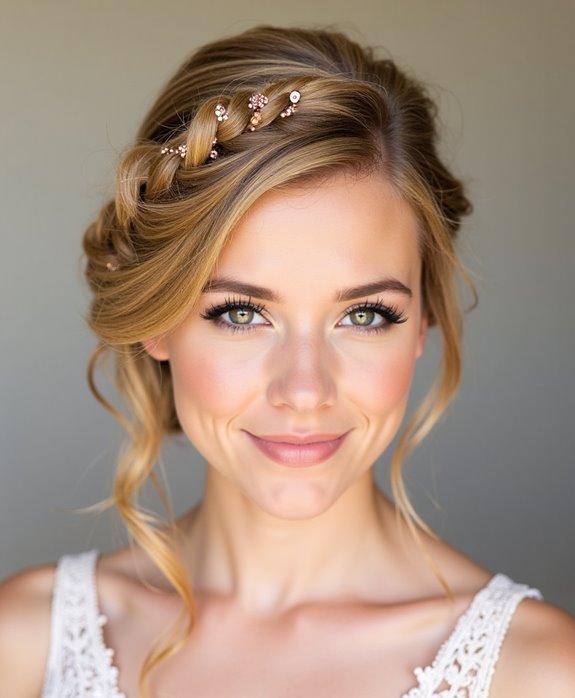 twisted side sweep updo