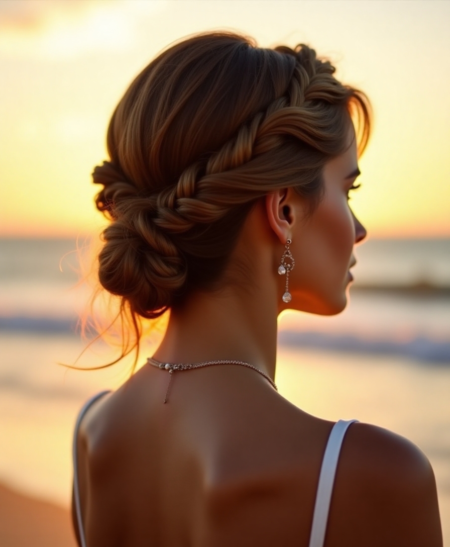 twisted side swept elegance