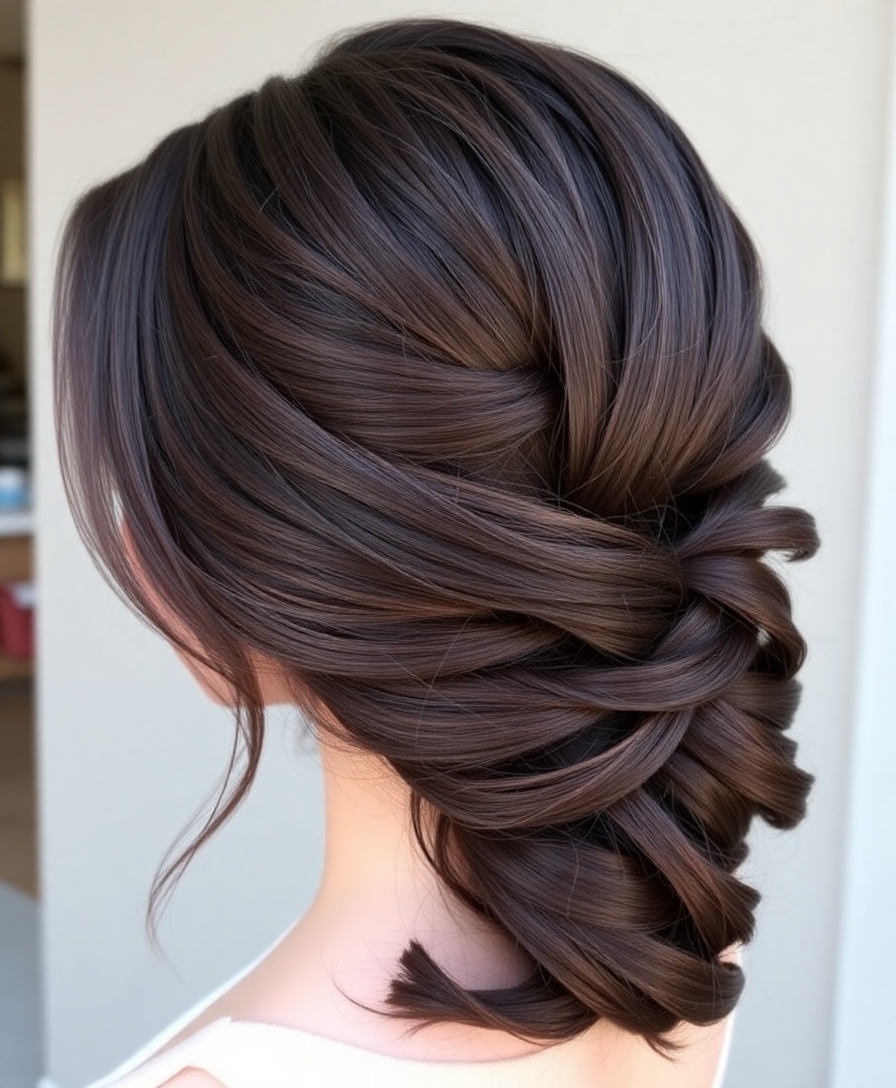 twisted side swept hairstyle tutorial