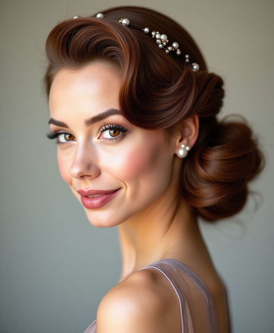 vintage hollywood glamour hairstyle