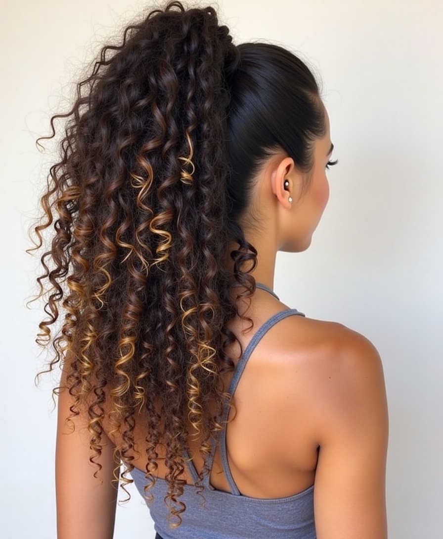 voluminous curls with elegance