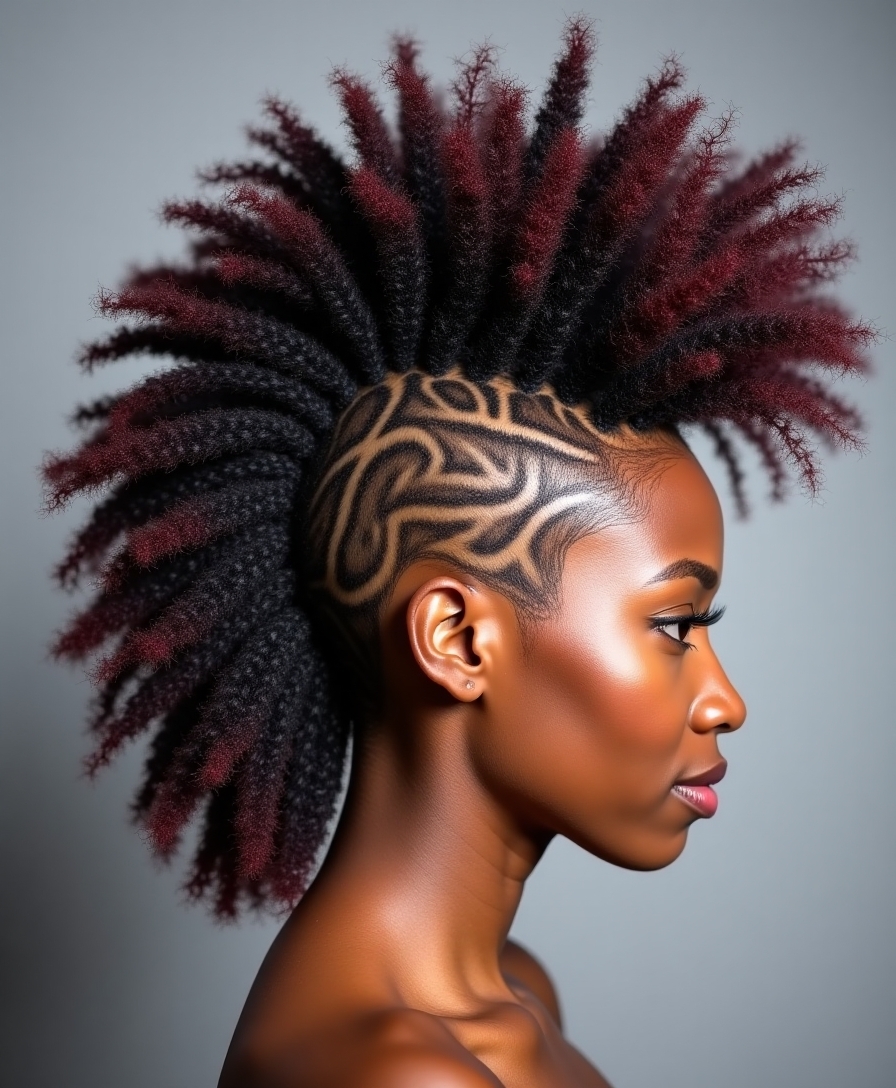 voluminous curly mohawk mastery