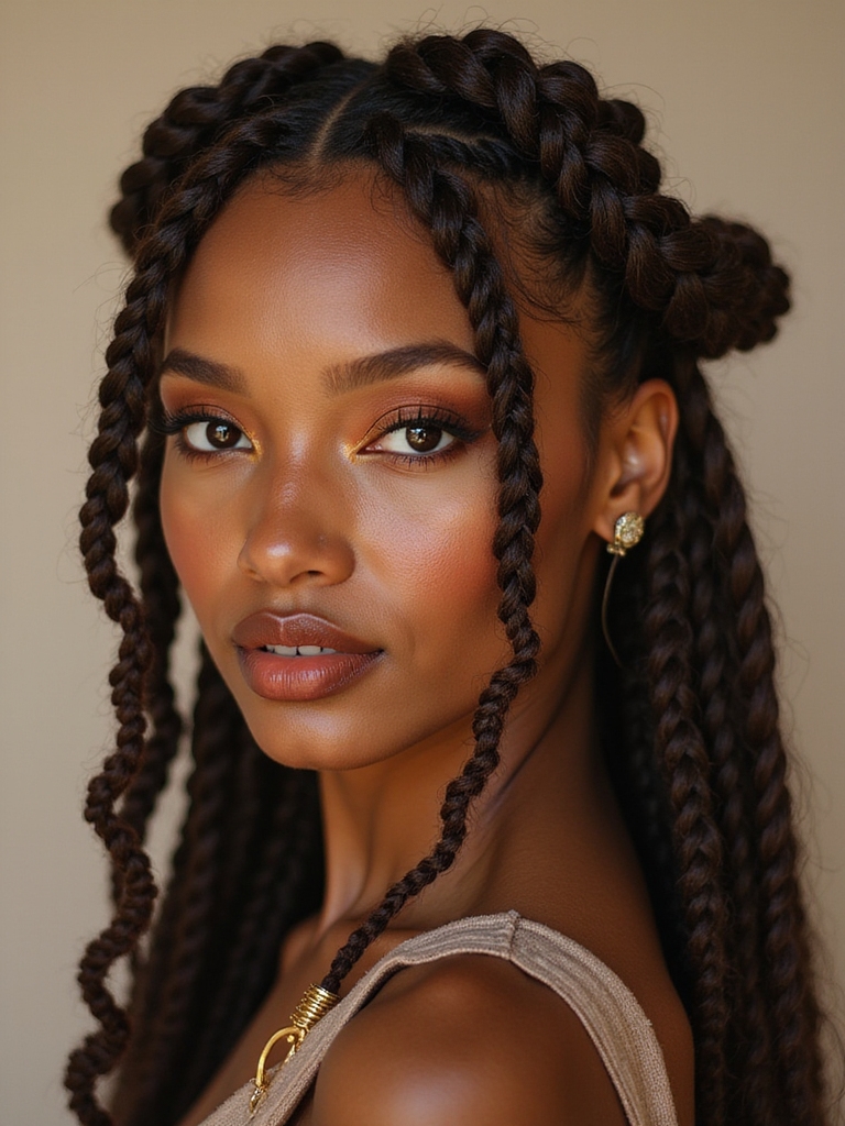 boho chic goddess braids