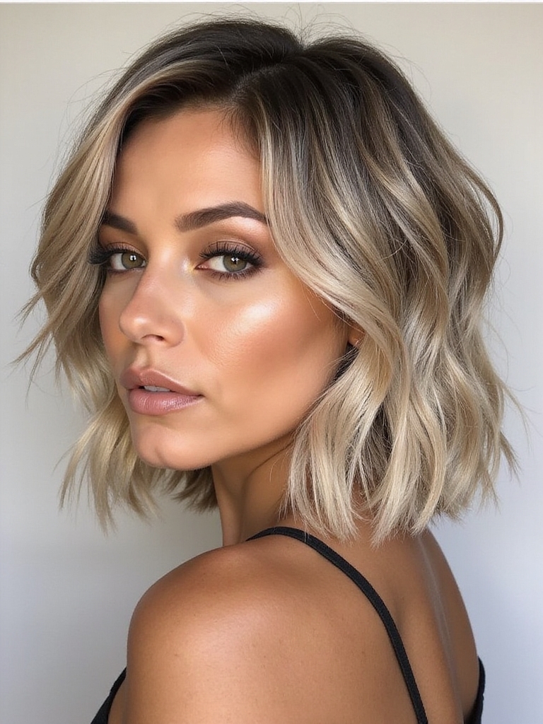 bold ash blonde short styles