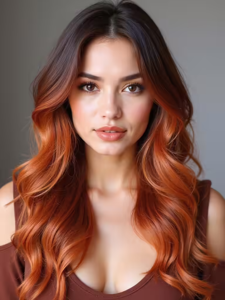 bold copper hair transformation