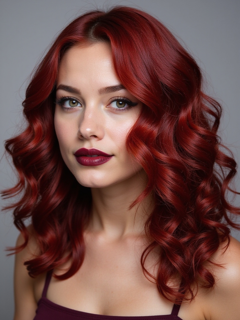 cherry red curl confidence