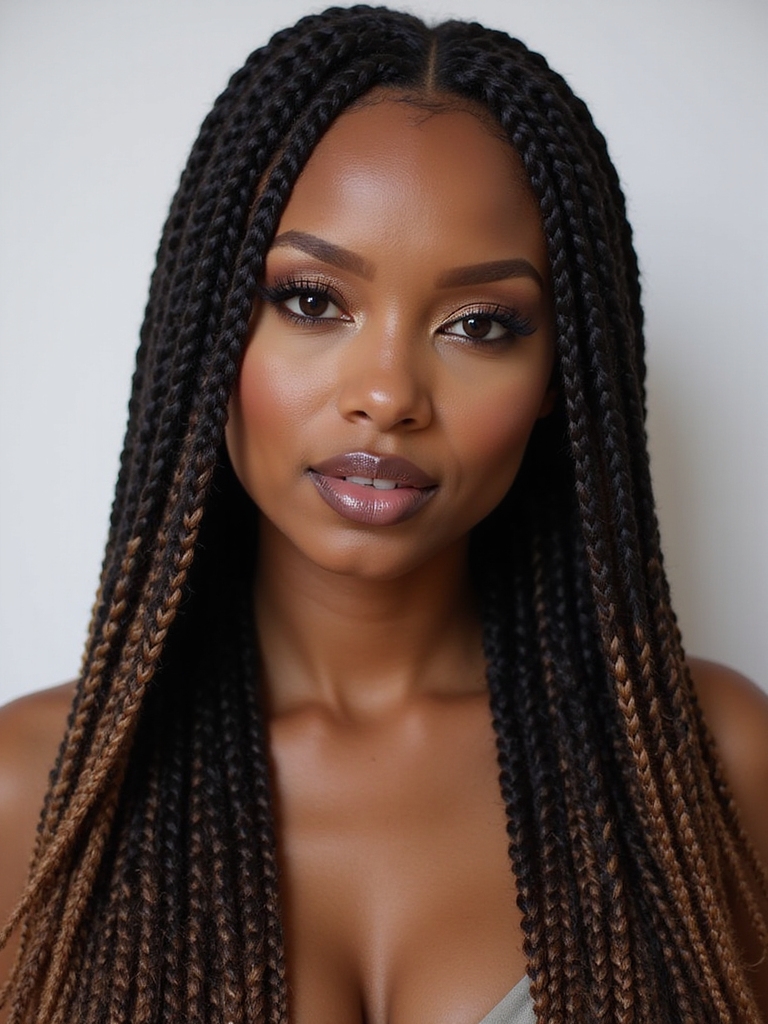 chic bob length box braids