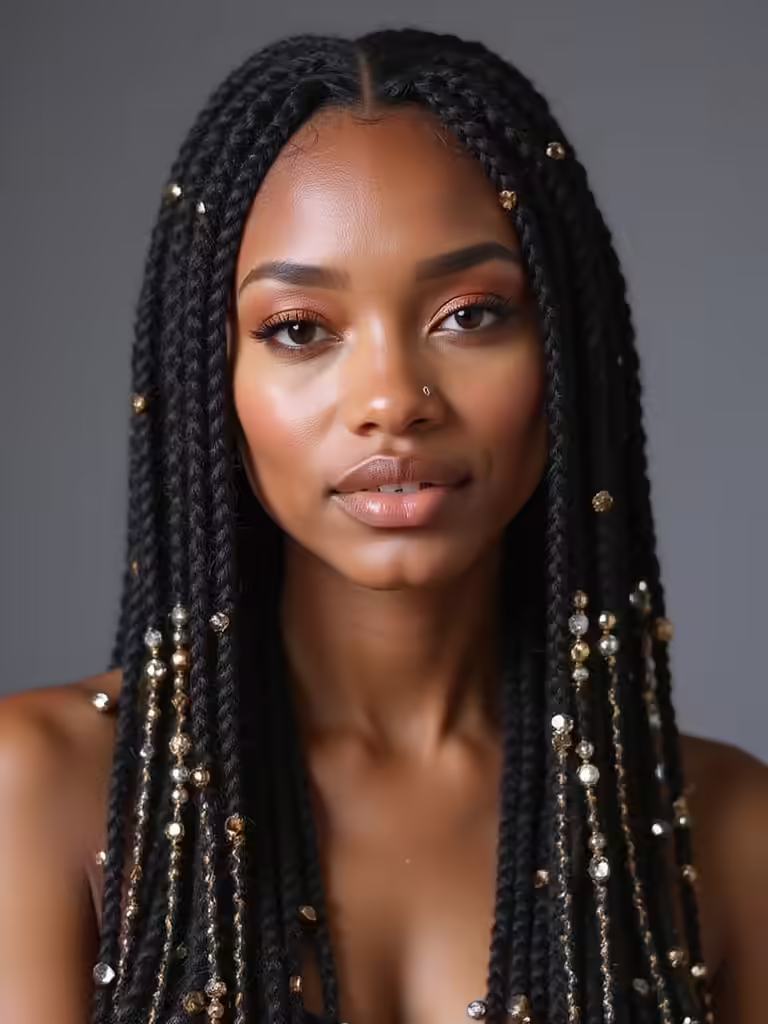 chic box braid accessories