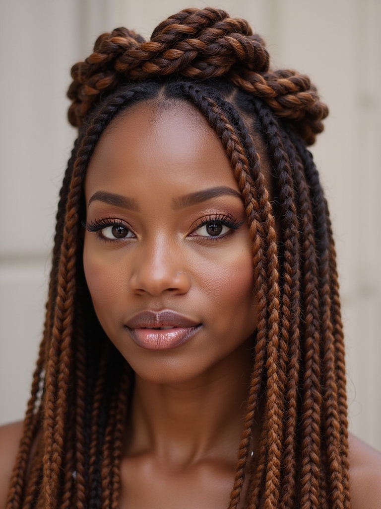 chic modern box braids