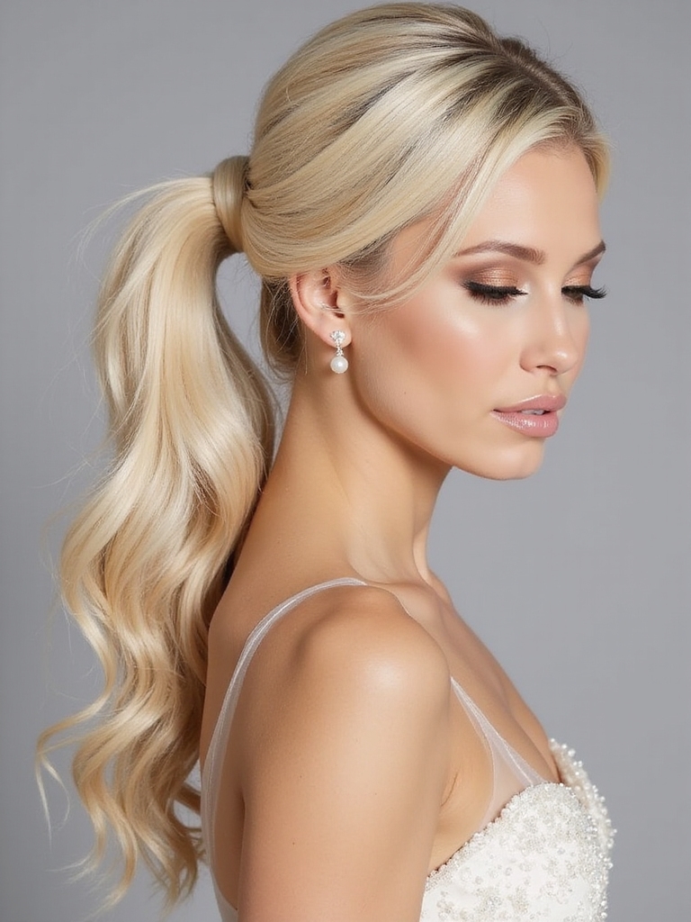 chic practical modern ponytail