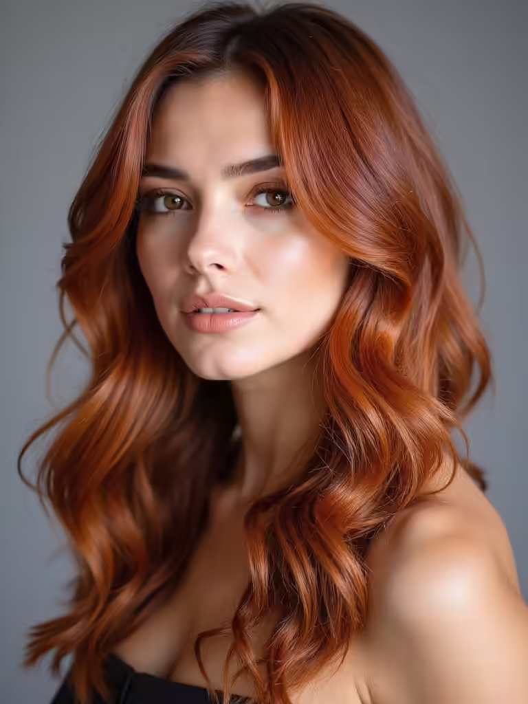 copper hair autumn styling