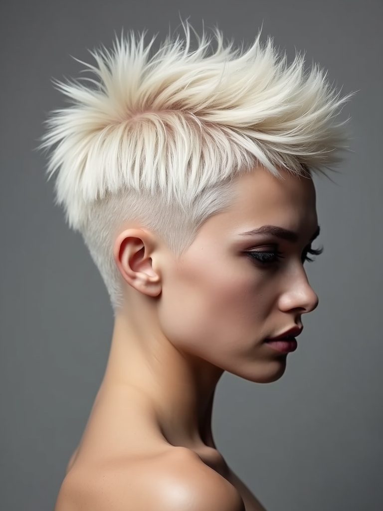 edgy elegance in hairstyle