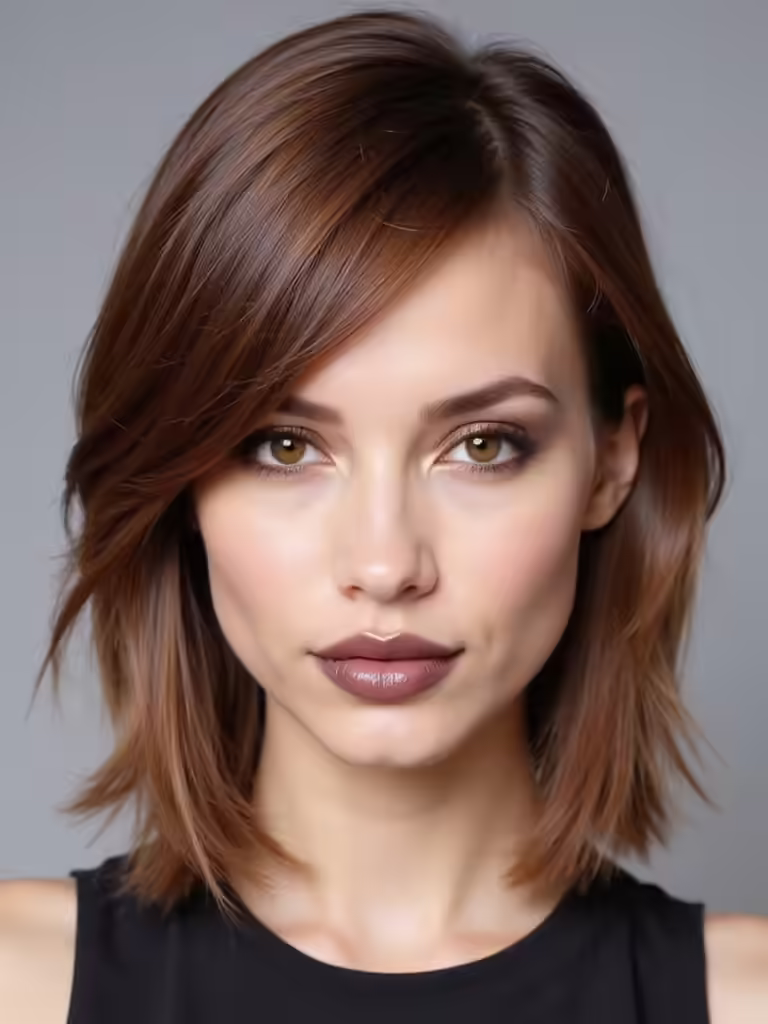 edgy modern asymmetrical bob