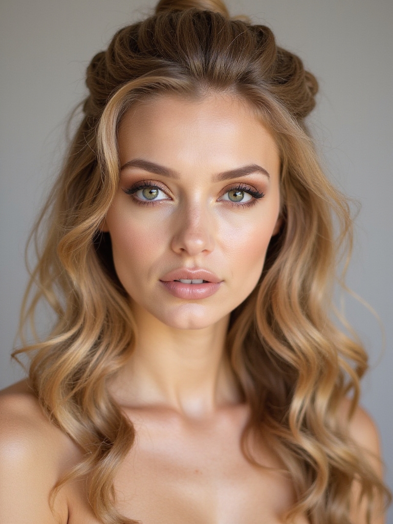 effortless chic half curls