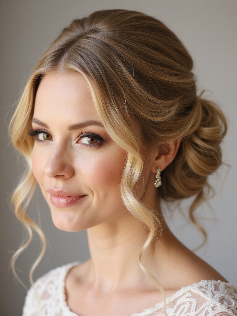 effortlessly chic bridal hairstyle