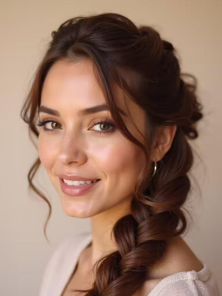elegant and easy hairstyle