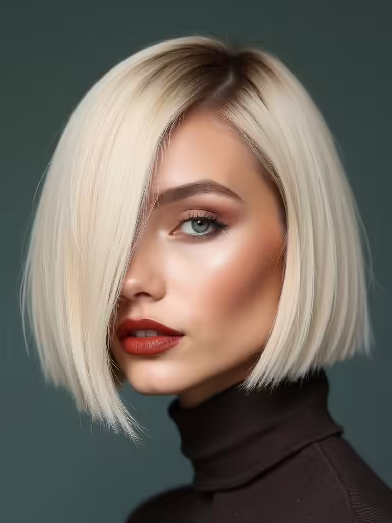 jawline bob for fine hair
