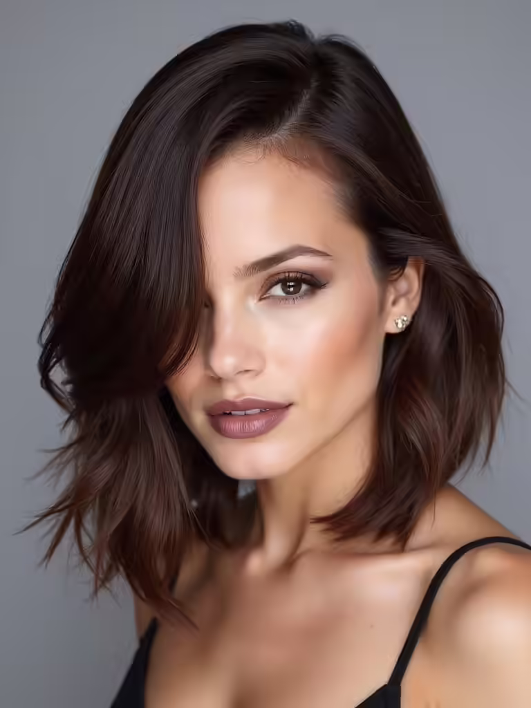 jawline bob with flair