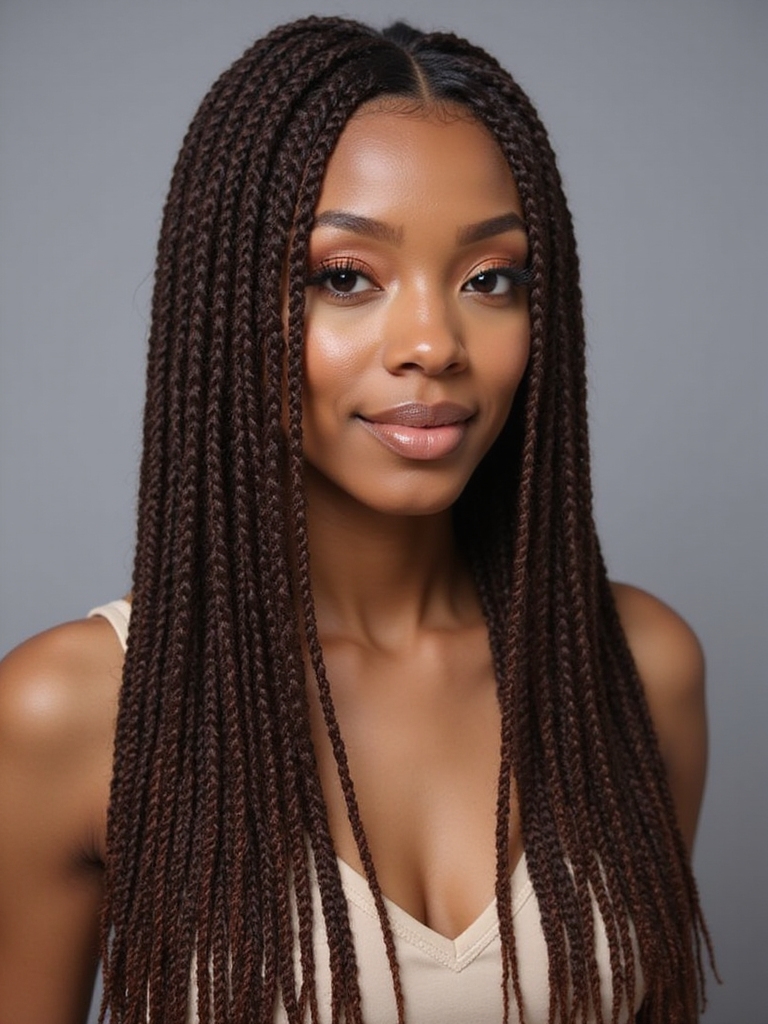 knotless box braids elegance