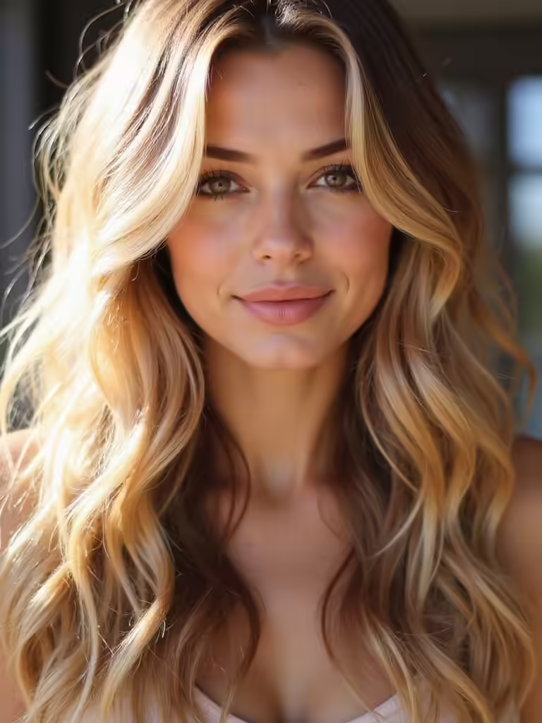 low maintenance honey blonde