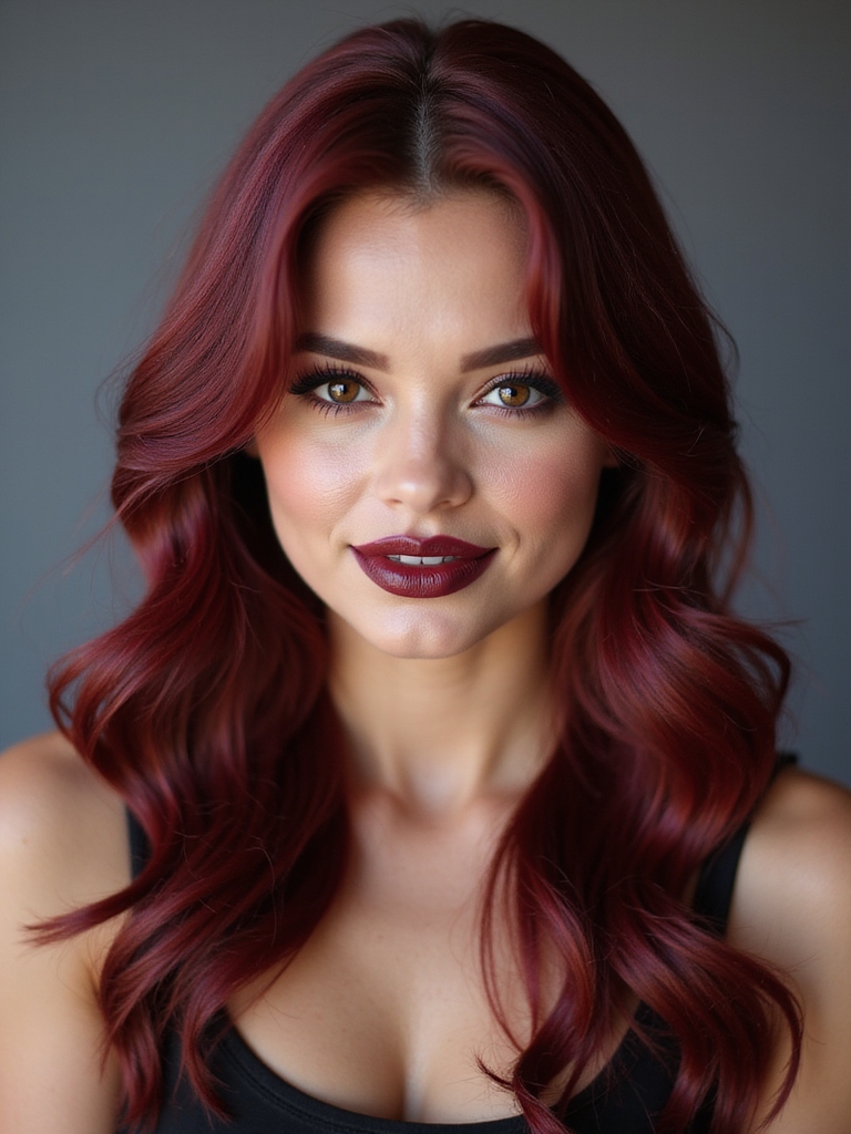 makeup for cherry hair
