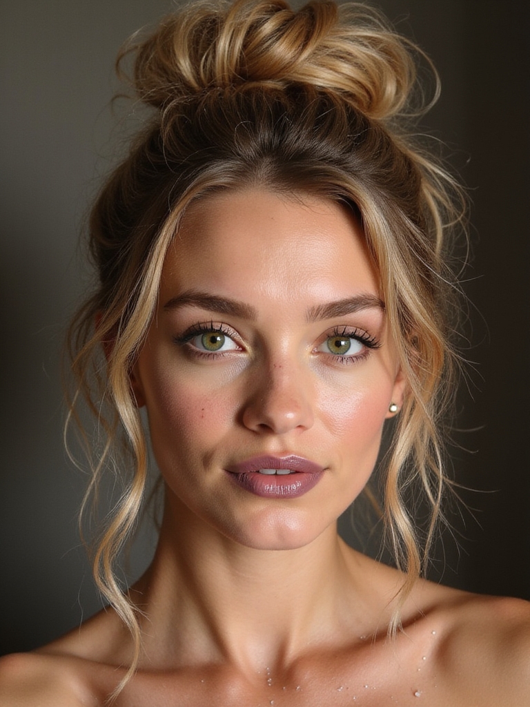 messy bun effortless elegance