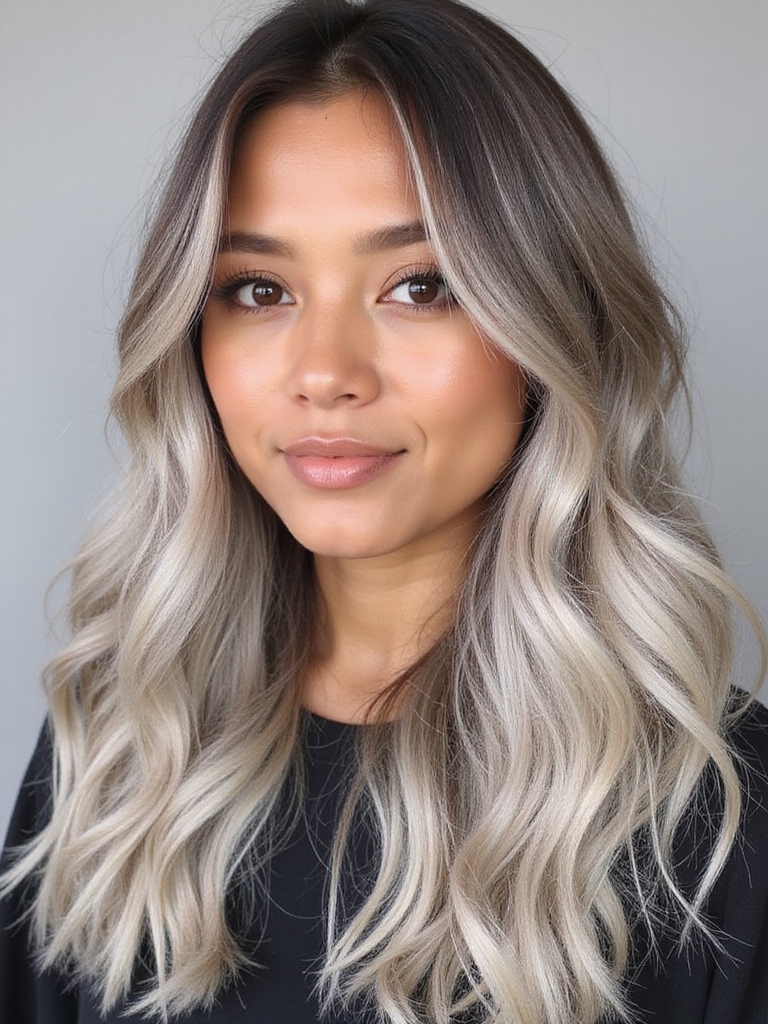 ombre ash blonde styles