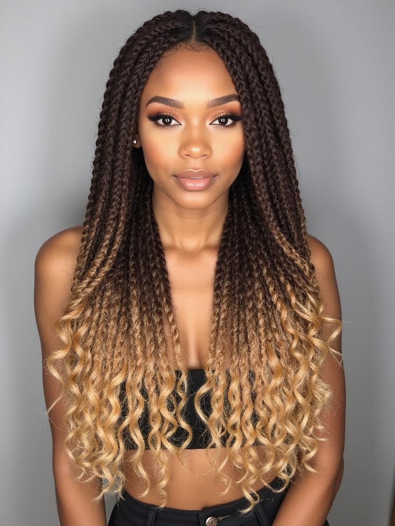 playful boho chic braid style
