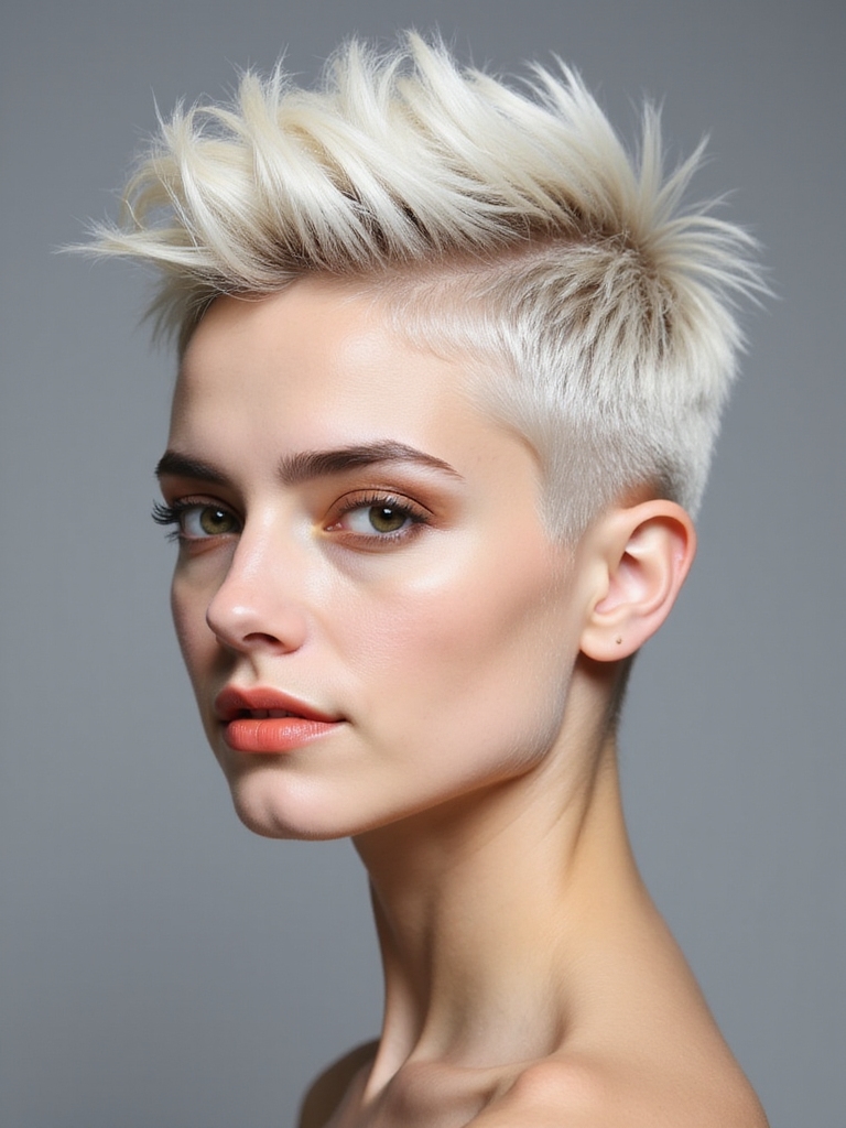 short spiky haircut maintenance