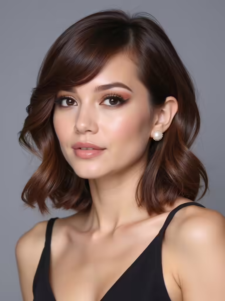 sleek and stylish lob makeover