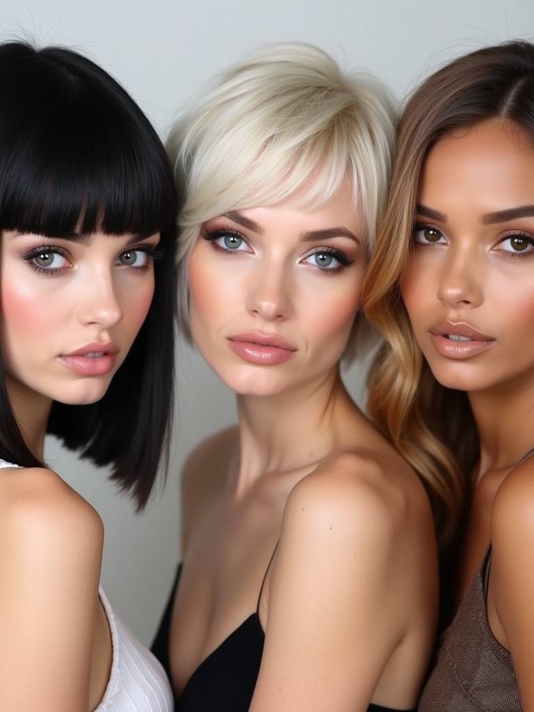 sleek bob wig transformation