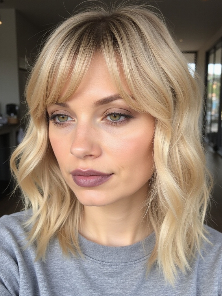 stylish curtain bangs tips
