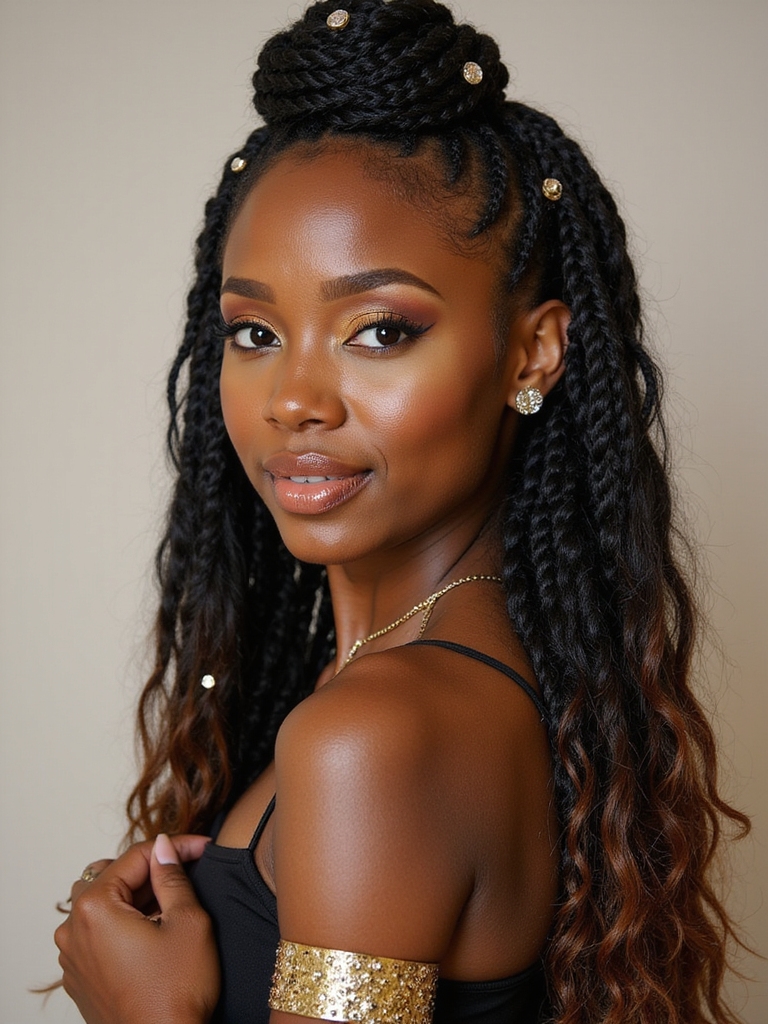 accessorize butterfly braids creatively