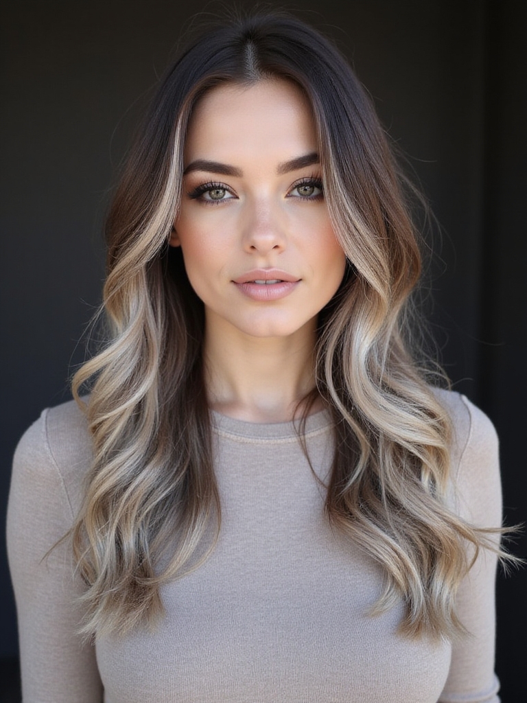 ash blonde highlights enhance elegance