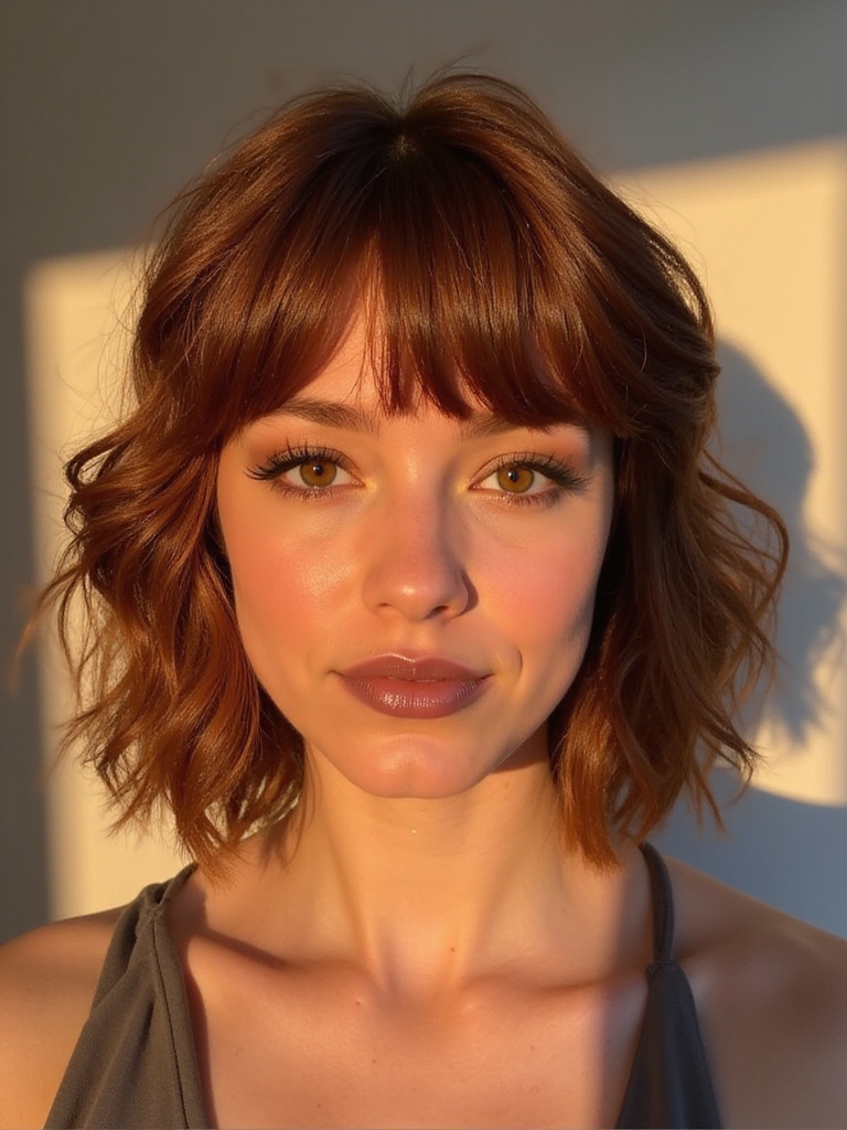 blow dry bangs with precision