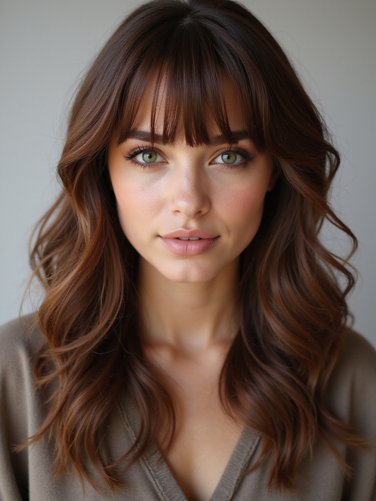 blow dry curtain bangs method