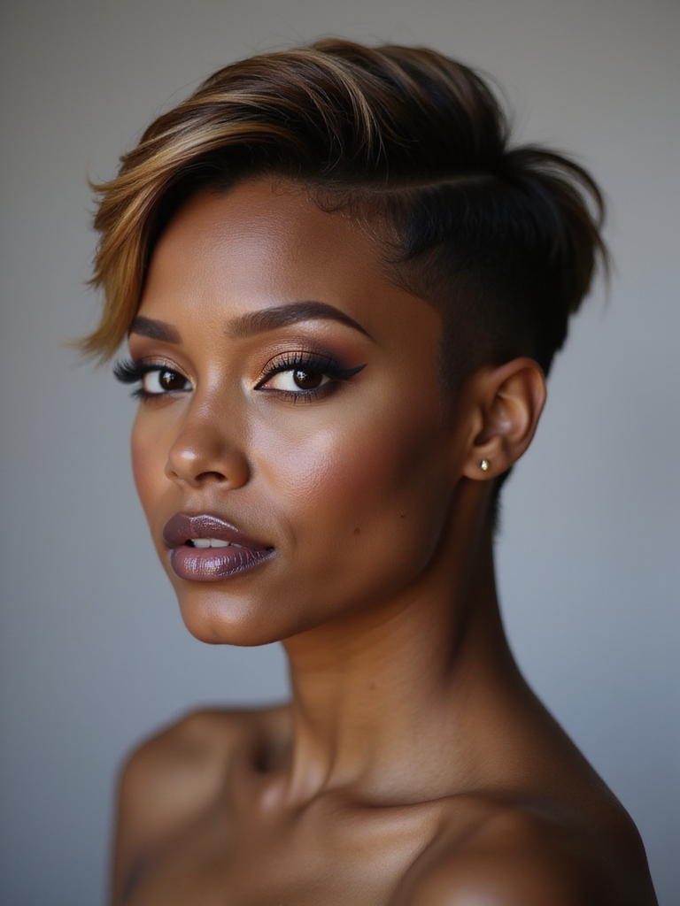 bold pixie undercut statement