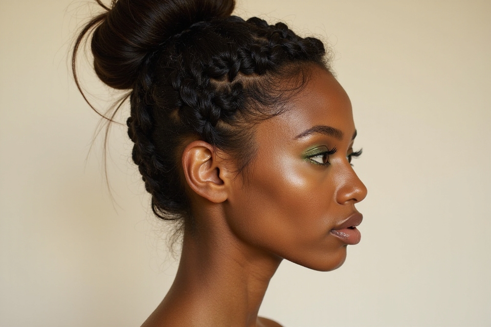 braided bun hairstyle options