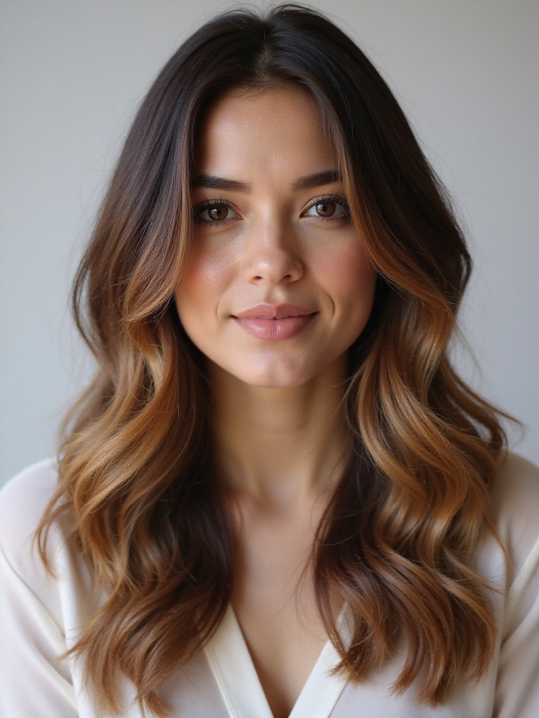 caramel highlights for fresh look