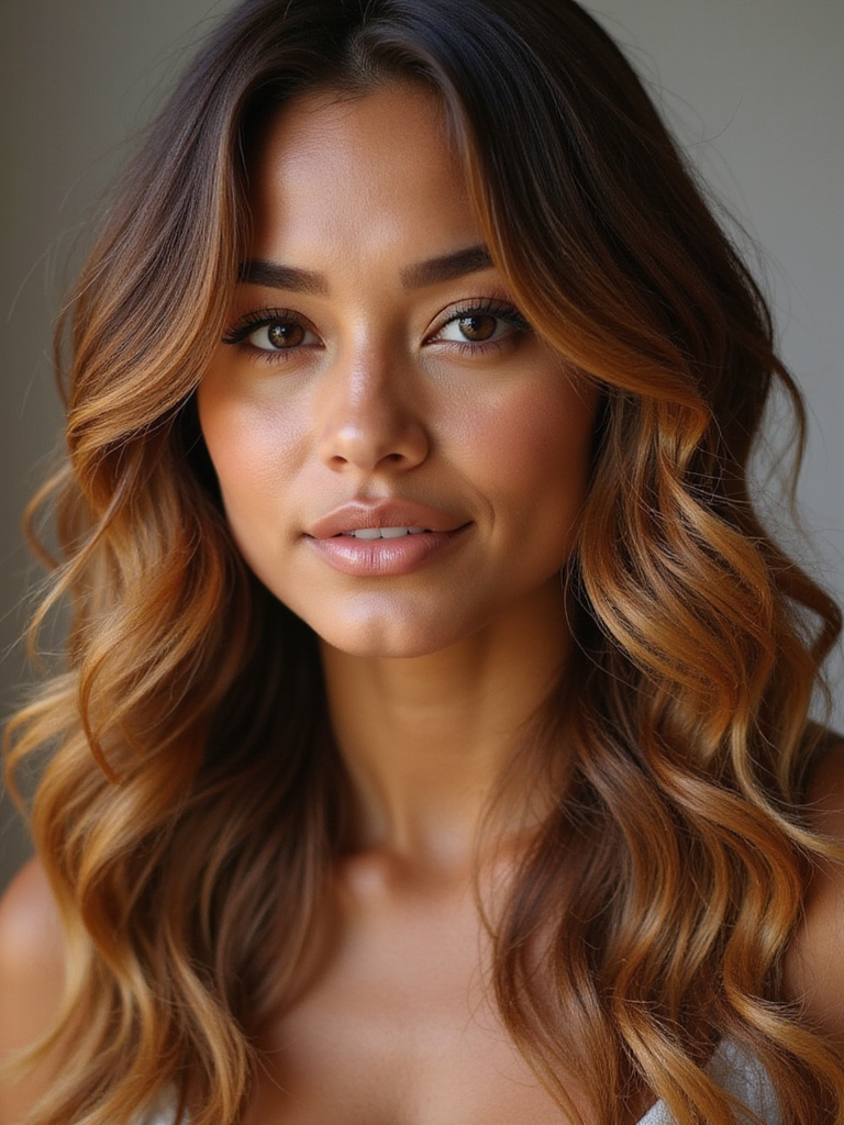 caramel highlights for vibrancy