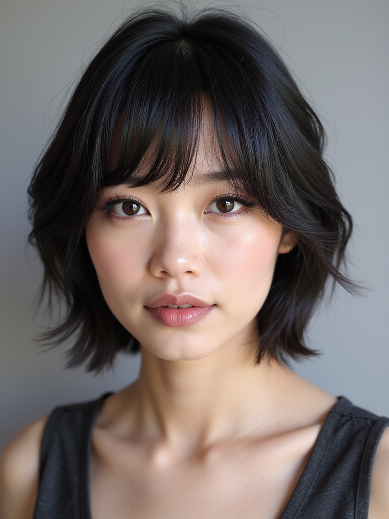 charming versatile korean bangs