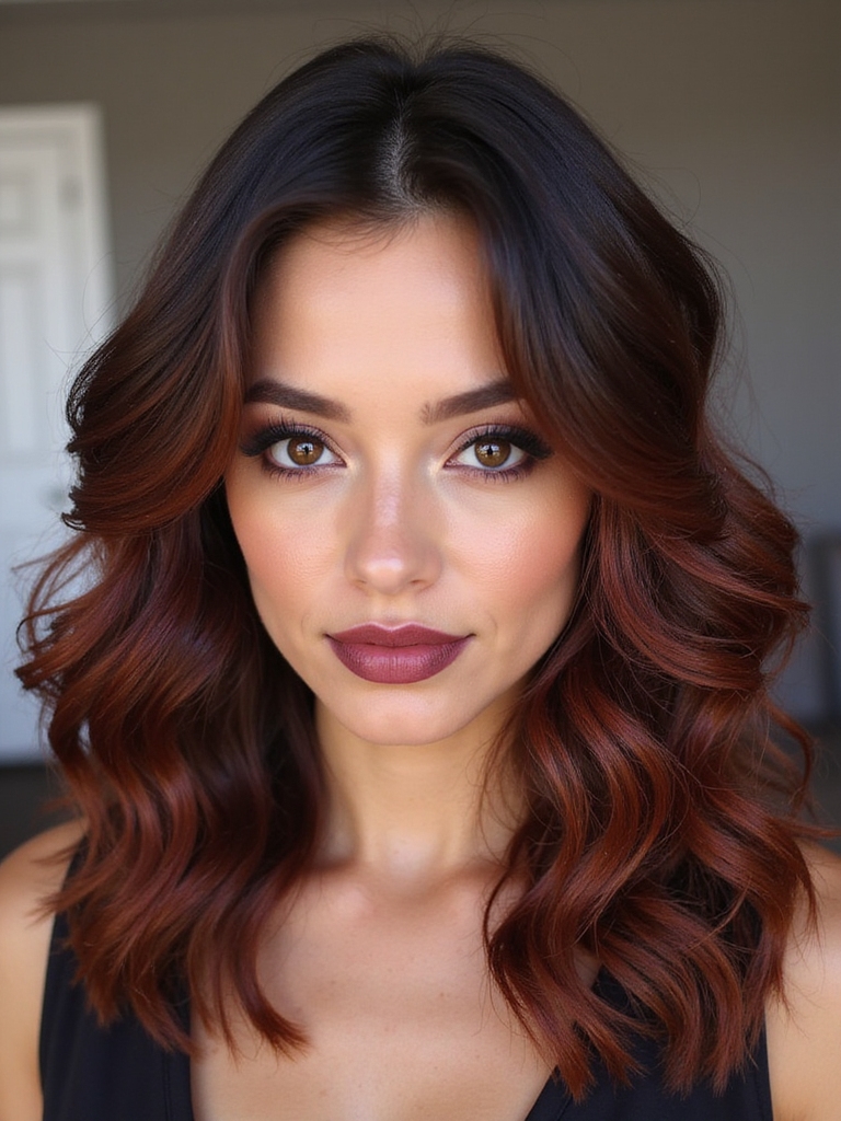 chocolate cherry hair color