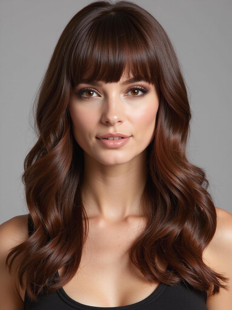 choosing flattering curtain bangs