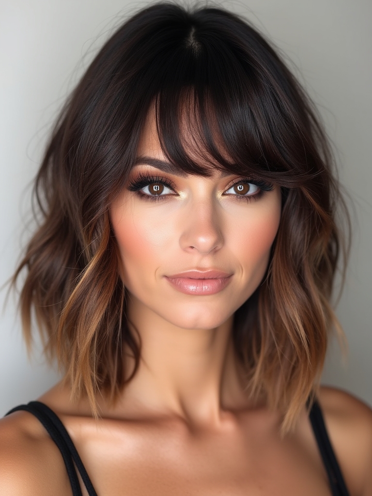 colorful lob hair transformations