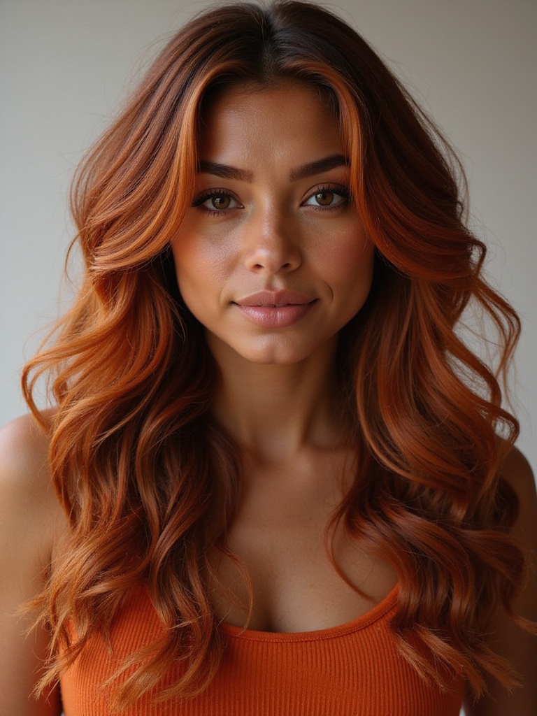 copper tones enhance beauty
