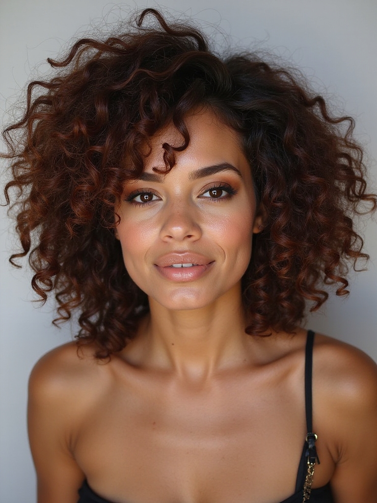 curly choppy bob haircut