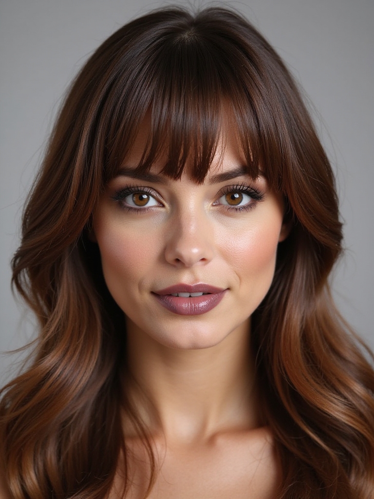 curtain bangs enhance jawline