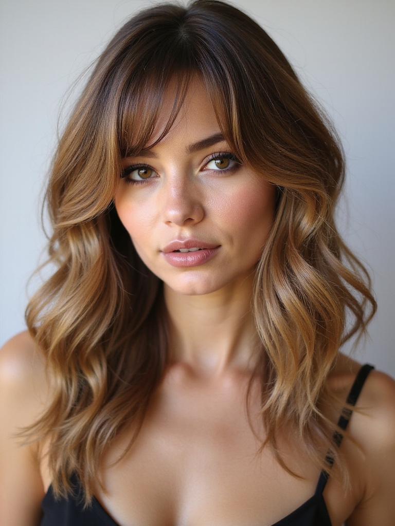 curtain bangs for modern elegance