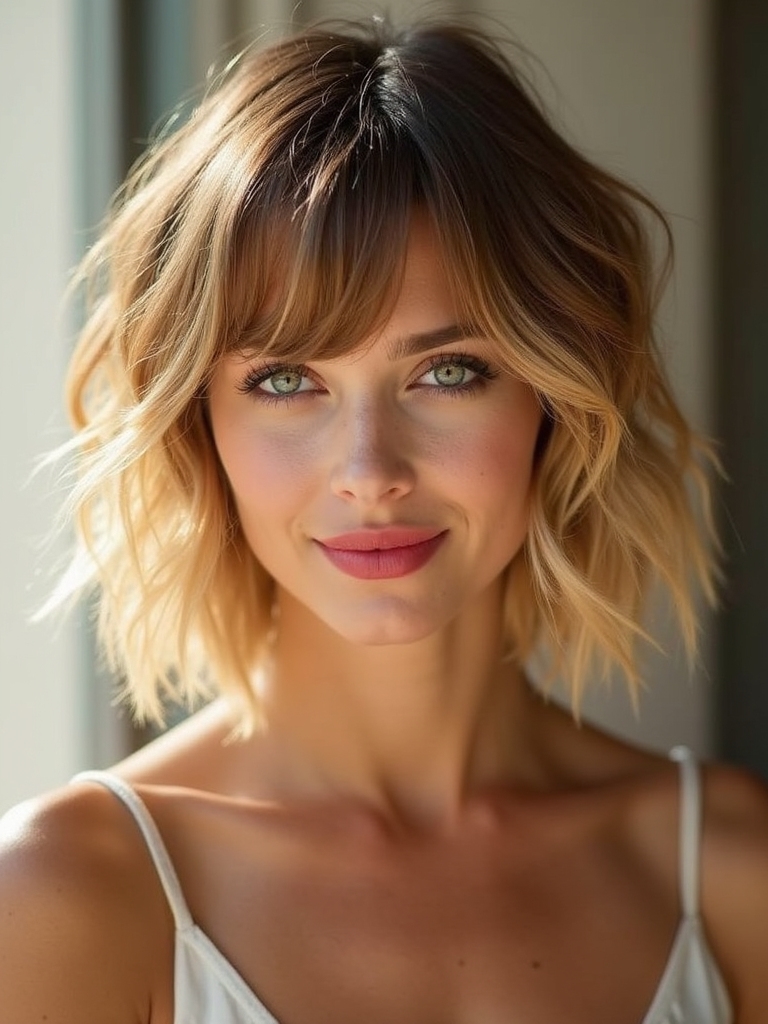 curtain bangs for short hair