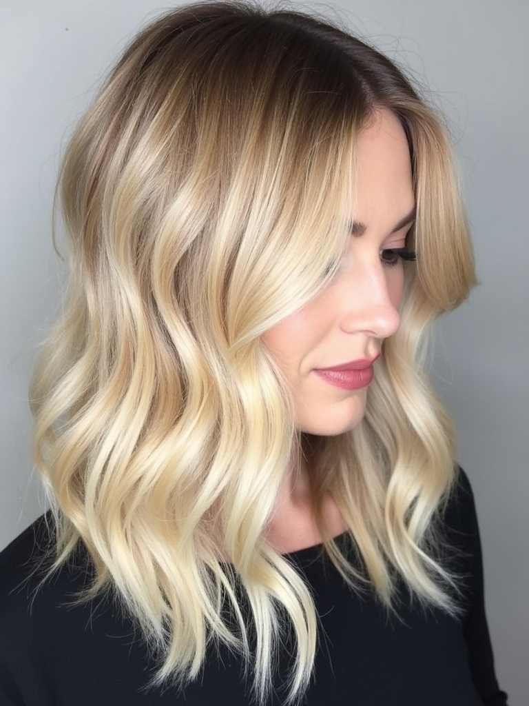 effortless chic layered lob